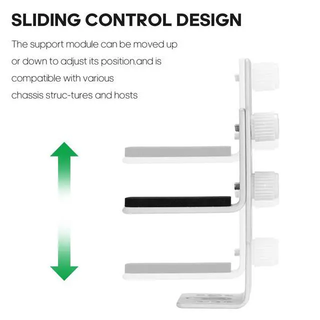 Alt view image 6 of 7 - Adjustable Metal GPU Anti-Sag Support Bracket, Graphics Card Stabilizer Holder Compatible with NVIDIA RTX 4070 4080 4090 5070 5080 5090, Heavy Duty Video Card Brace for ATX Micro ATX Gaming PC Case