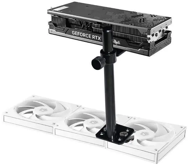 Main image of GPU Support Bracket, Adjustable Height Graphics Card Support, Video Card Holder Bracket with Non-Slip for Prevent Universal Graphics Card Sag (L, 3.15" & 80mm)