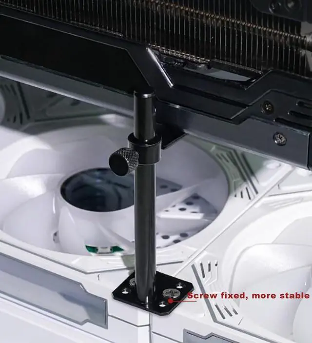 Alt view image 4 of 6 - GPU Support Bracket, Adjustable Height Graphics Card Support, Video Card Holder Bracket with Non-Slip for Prevent Universal Graphics Card Sag (L, 3.15" & 80mm)