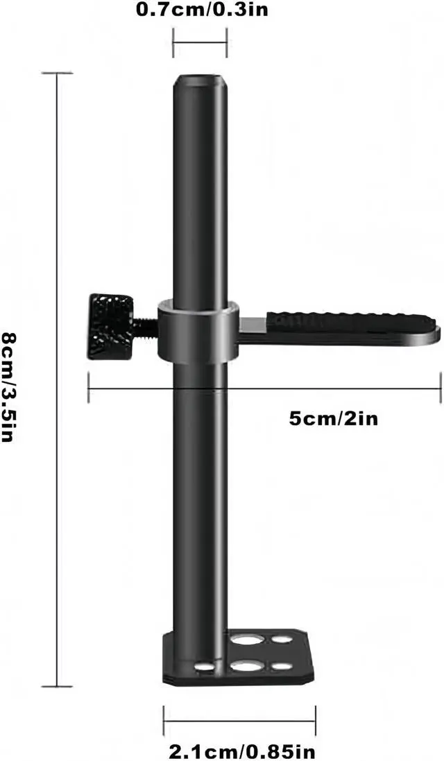 Alt view image 6 of 6 - GPU Support Bracket, Adjustable Height Graphics Card Support, Video Card Holder Bracket with Non-Slip for Prevent Universal Graphics Card Sag (L, 3.15" & 80mm)