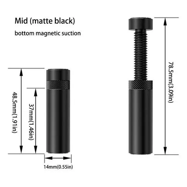 Alt view image 2 of 7 - 2 Pack Gpu Support BracketGraphics Card GPU Brace Support, Video Card Sag Holder Bracket, GPU Stand (M, 48.5-78.5 mm/1.91-3.09 in)
