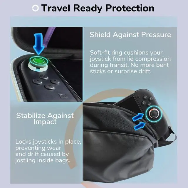 Alt view image 5 of 6 - 6-Pack Joystick Stabilizer Protector Rings for Switch 2 Joy-Con 2