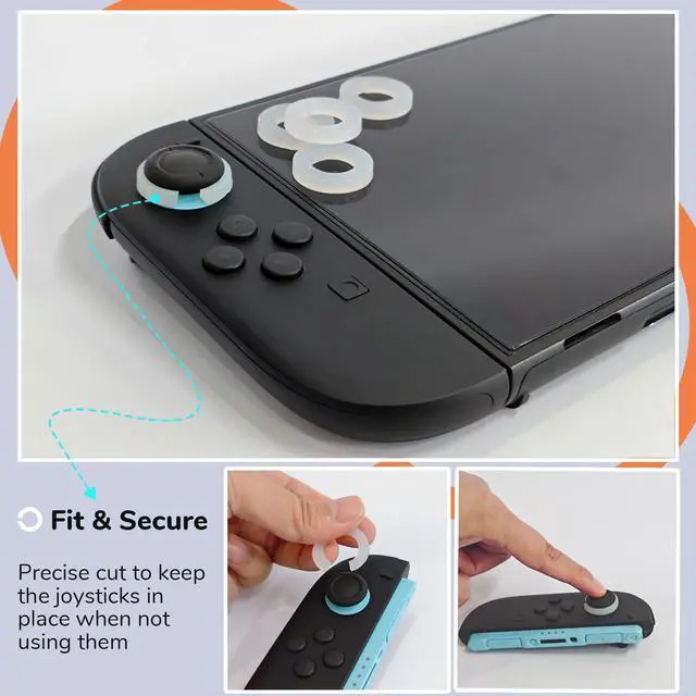 Alt view image 2 of 6 - 6-Pack Joystick Stabilizer Protector Rings for Switch 2 Joy-Con 2