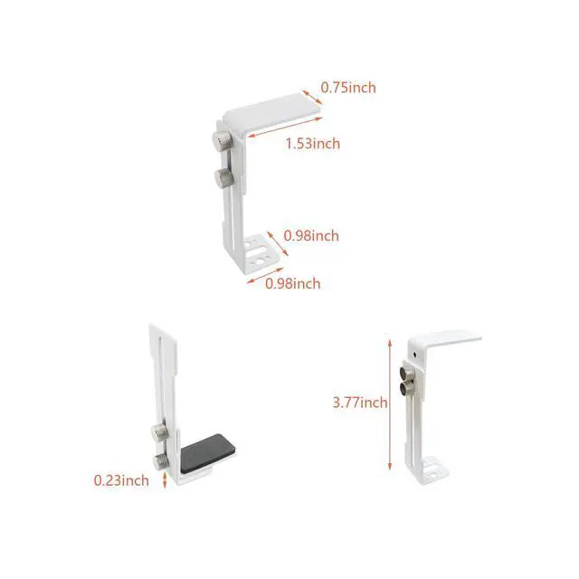 Alt view image 2 of 5 - GPU Graphics Card Bracket Anti Bend Support Adjustable Chassis Fan Bracket 6-96mm Fan Position Fixed Metal White