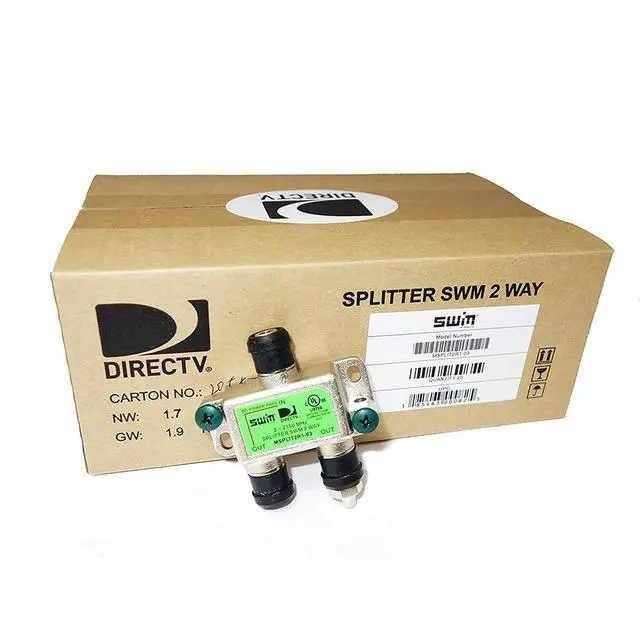 Alt view image 3 of 5 - SWM Approved 2-Way Wide Band Splitter (2-Pack)