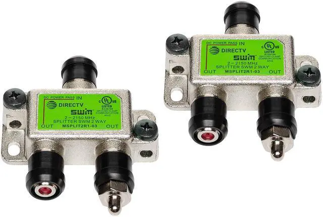 Main image of SWM Approved 2-Way Wide Band Splitter (2-Pack)