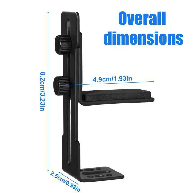 Alt view image 2 of 7 - Graphics Card Bracket, Durable GPU Support Bracket with Metal Screws & Gasket GPU Anti-Sag Stand Holder Mount for PC Build Gaming Computer Setup (Black)