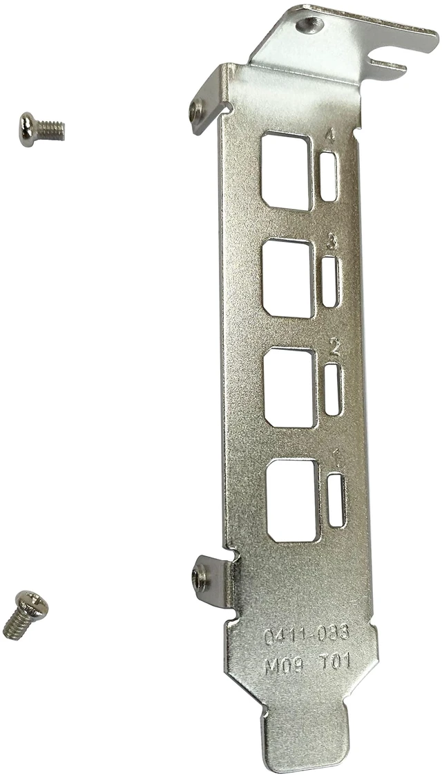 Main image of New Low Profile Short Bracket Replacement for NVIDIA Quadro K1200 NVS 510 P400 P600 P620 P1000 K1200 NVS510 T600 T1000 with 2X Screws