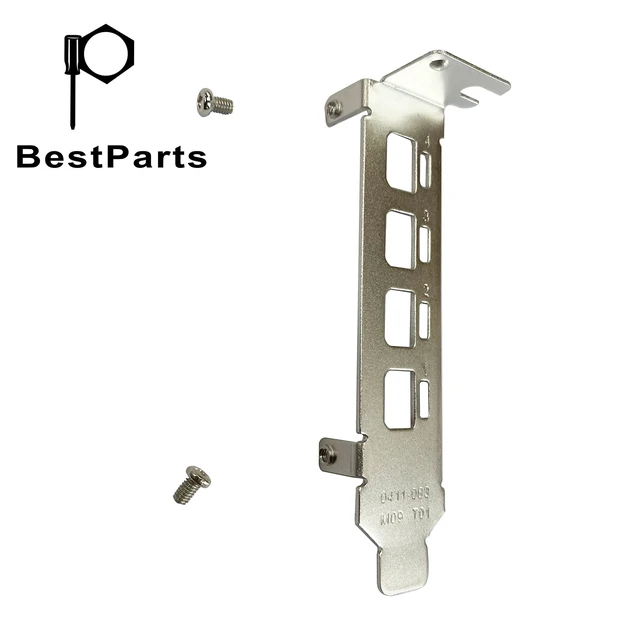Alt view image 2 of 4 - New Low Profile Short Bracket Replacement for NVIDIA Quadro K1200 NVS 510 P400 P600 P620 P1000 K1200 NVS510 T600 T1000 with 2X Screws