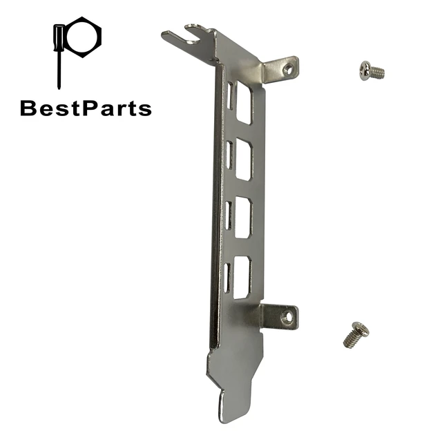 Alt view image 4 of 4 - New Low Profile Short Bracket Replacement for NVIDIA Quadro K1200 NVS 510 P400 P600 P620 P1000 K1200 NVS510 T600 T1000 with 2X Screws