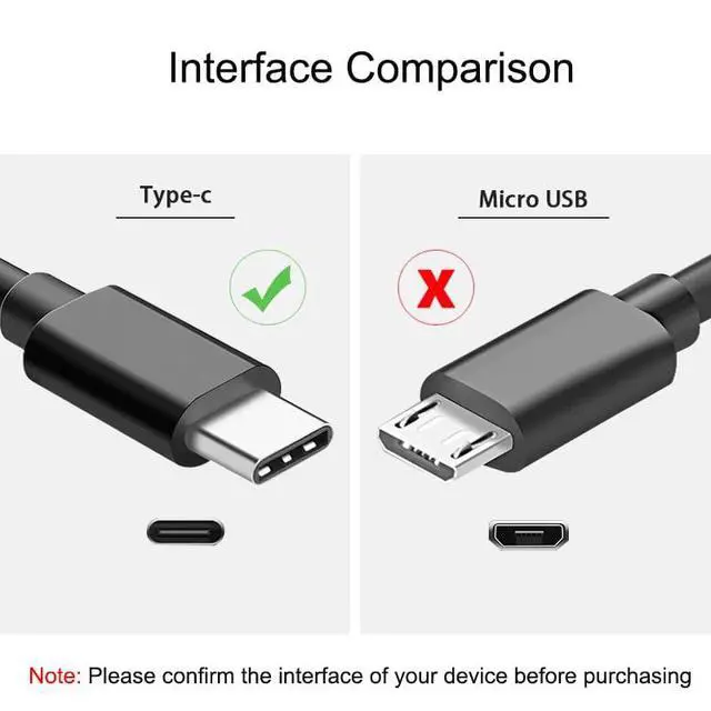 Alt view image 2 of 5 - 10FT USB A to USB C Controller Charging Cable, Data Sync Cord for PlayStation 5 DualSense, Xbox Series S/X, Black