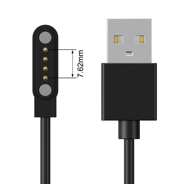 Alt view image 3 of 7 - 4pin Magnetic Charging Cable for Sedzofan Y16B Kids Smart Watch Charger USB Charging Cord