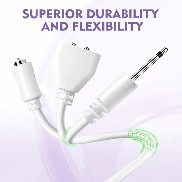 Alt view image 7 of 7 - 3Pack DC Charging Cable Set: 2.5mm Massager Charger 6mm Magnetic USB DC Cable (2.7ft) Single Point Pin Charger Fast Charging Cord for Electric Toothbrush Rechargeable Toys Facial Cleanser More-Biack