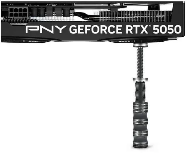 Main image of Graphics Card Brace Support, Magnetic Anti-Sag Holder Bracket, Gray All-Aluminum GPU Stand with Adjustable Height 51-125mm