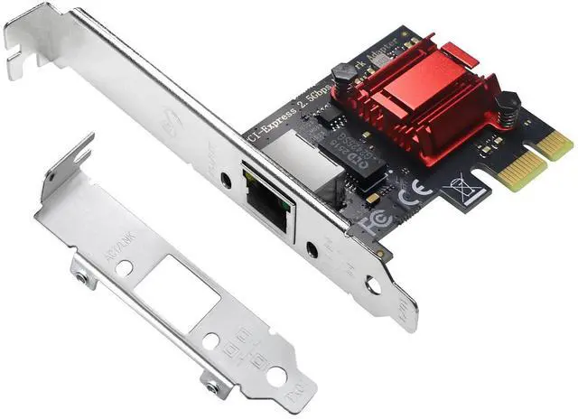 Main image of 2.5GB PCIe Network Card, 2.5G NIC with RTL8125B Chip, 2.5GBase-T Internal Computer Networking Card, 2500/1000/100Mbps Ethernet Adapter, RJ45 LAN Controller Supports Windows 7/8/10/11/Linux/MAC