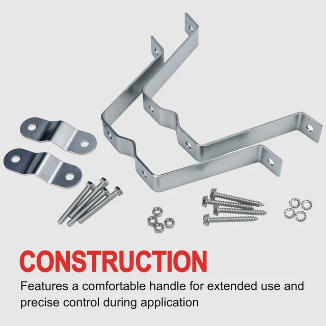 Alt view image 3 of 6 - 4 Heavy-Duty Wall Mount Pair with Brackets & Lag Bolts for TV Antenna Mast 2 pack
