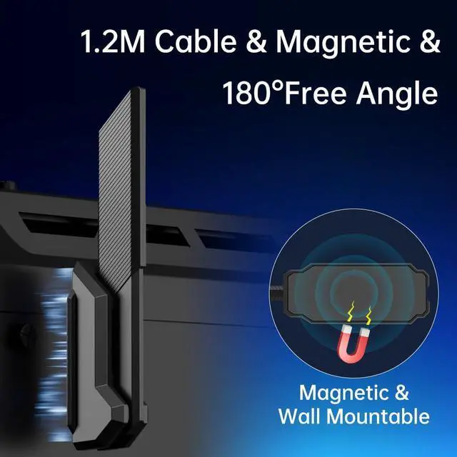 Alt view image 6 of 7 - WiFi 6E Tri-Band Antenna 2.4/5/6GHz High Gain Long Range RP-SMA Male External Antenna for Gaming PC Motherboard PCIE WiFi Card Router