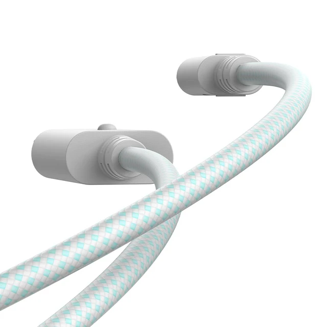 Alt view image 2 of 7 - USB-C Cable for G7 SE, G7, T4 Kaleid (White & Cyan)