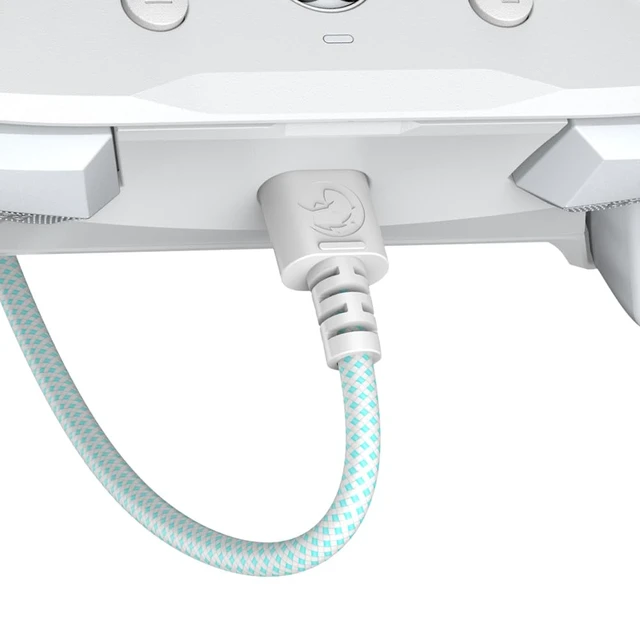 Alt view image 6 of 7 - USB-C Cable for G7 SE, G7, T4 Kaleid (White & Cyan)