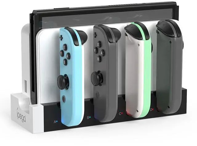 Main image of Charging Dock Compatible with Nintendo Switch & Switch OLED Model Joycons, Switch Controller Charger Dock Station for Joycon Charges up to 6pcs, Charging Stand Station for Nintendo Switch/OLED Model
