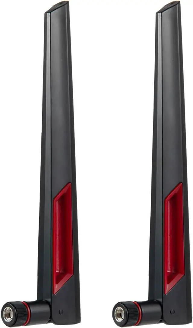 Main image of WiFi 7 Antenna Omnidirectional RP-SMA Male Antenna Compatible with PC Desktop Computer Gaming Motherboard WiFi 7 Router, 2-Pack