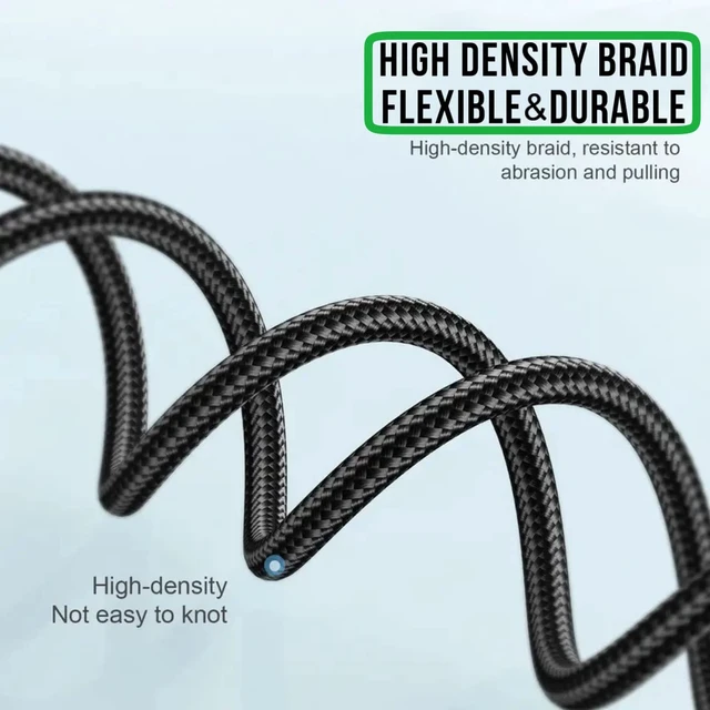 Alt view image 4 of 7 - Long USB C to USB C Cable 6.6FT, Right Angle 180 Rotating, PD 60W | 90 Degree Angled Type C Cable, Fast Charging USB C Cord 6FT, Braided, LED, for iPhone 18 17 16 15, MacBook, iPad, Galaxy