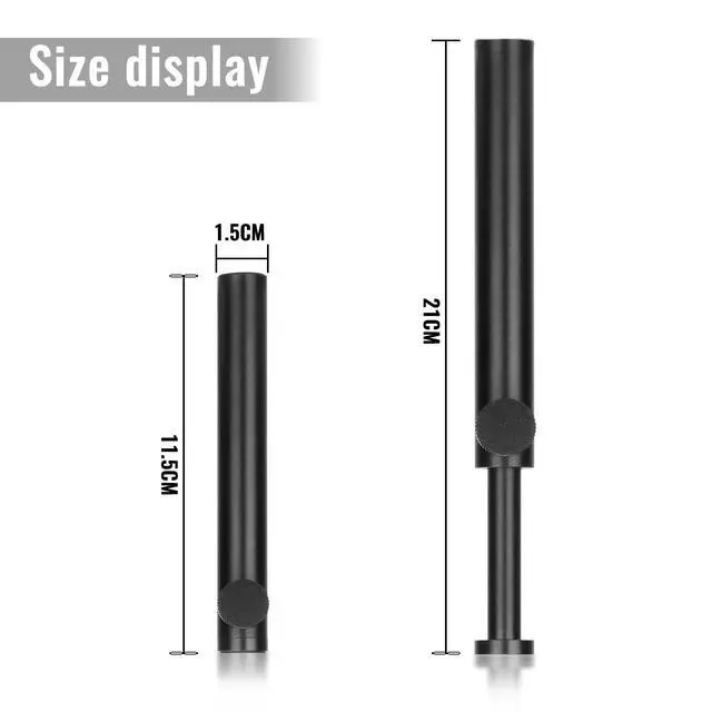 Alt view image 2 of 7 - Tall GPU Support Bracket - Heavy Duty Adjustable GPU Anti Sag Holder & Support Stand for Graphics Card, 4.53"-8.27" Height Durable Black Metal PC Build Stabilizer, Large/Long GPU Sag Prevention