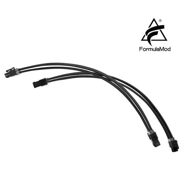 Alt view image 4 of 7 - Sleeve Extension Power Supply Cable Kit 18AWG ATX 24P+ EPS 8-P+PCI-E8-P with Combs for PSU to Motherboard/GPU (Black)
