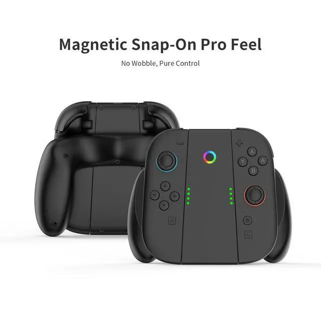 Alt view image 3 of 7 - ViewSonic Controller Comfort Charging Grip Compatible with Nintendo Switch 2(2025) Joy Con,Portable Charger Dock with USB-C Cable and LED Indicators, High Speed Charge While Play