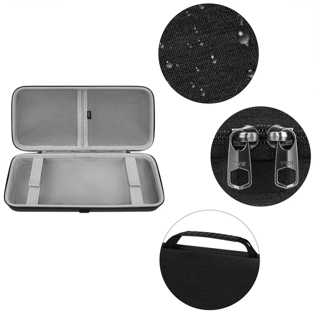 Alt view image 2 of 6 - GEEKRIA 75% 84-Key Gaming Keyboard Case, Hard Shell Travel Carrying Bag, Compatible with Keychron K2 / K2 HE, Logitech POP Keys/MX Mechanical Mini, Aula F75 Pro / F75 75% (Extra Space)