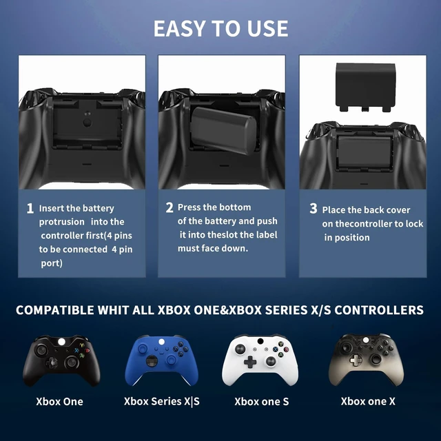 Alt view image 5 of 7 - Xbox Headphone Stand with Controller Charger, RGB Xbox Controller Charging Station Headset Stand for Xbox Series X/S/One/One X/One S Charging, Equipped with 1 * 5180mWh Rechargeable Xbox Battery Pack