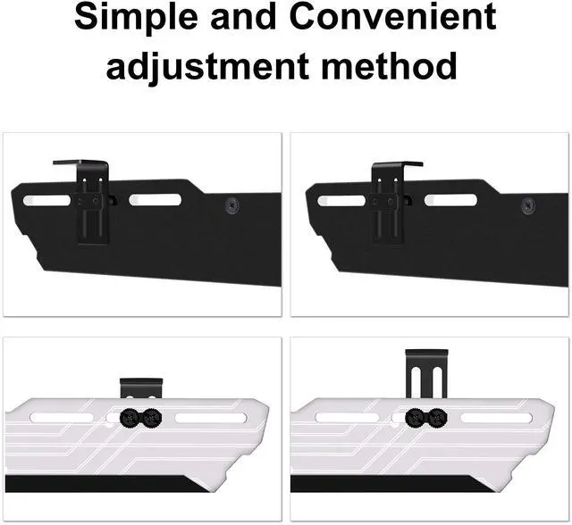 Alt view image 7 of 7 - RGB GPU Holder 5V 3-Pin Colorful RGB Graphics Card GPU Support Video Card Holder Bracket, Video Card Sag Holder/Holster Bracket- 309-1