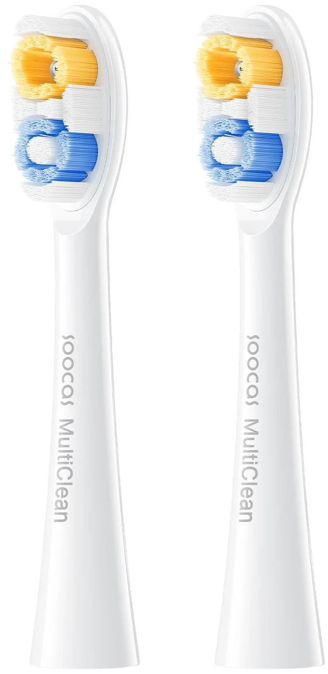 Main image of Multiclean Classic Clean Electric Toothbrush Replacement Heads, Compatible with Both NEOS II and NEOS II Ultra, 2 Brush Heads, Medium Bristles, Pearl White