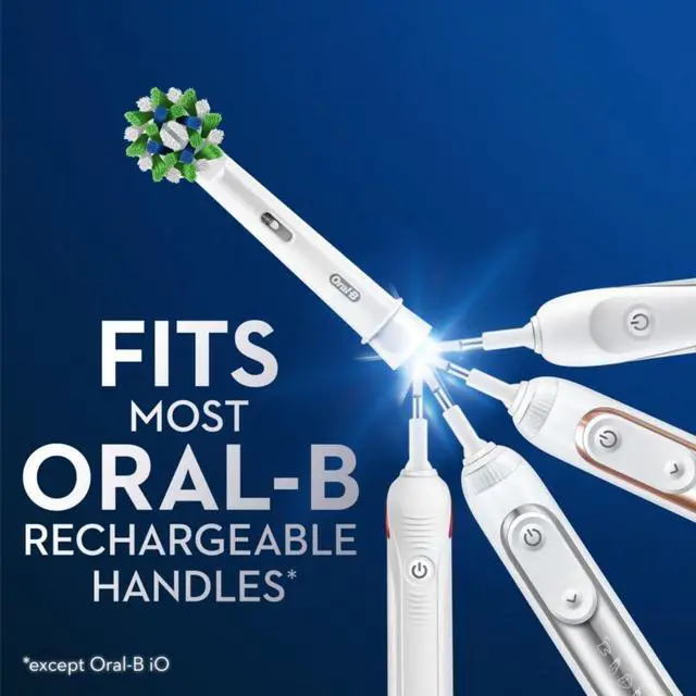 Alt view image 2 of 7 - Cross Action Electric Toothbrush Replacement Brush Heads Refill, 3 Count
