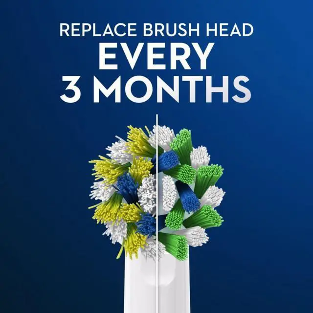 Alt view image 3 of 7 - Cross Action Electric Toothbrush Replacement Brush Heads Refill, 3 Count