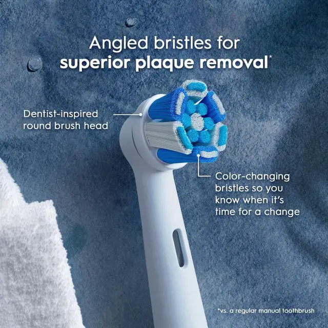 Alt view image 2 of 7 - iO Series Ultimate Clean Electric Toothbrush Replacement Brush Heads for an Oral-B Electric Toothbrush, 4 Count, Black