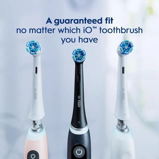 Alt view image 6 of 7 - iO Series Ultimate Clean Electric Toothbrush Replacement Brush Heads for an Oral-B Electric Toothbrush, 4 Count, Black