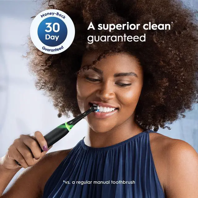 Alt view image 7 of 7 - iO Series Ultimate Clean Electric Toothbrush Replacement Brush Heads for an Oral-B Electric Toothbrush, 4 Count, Black