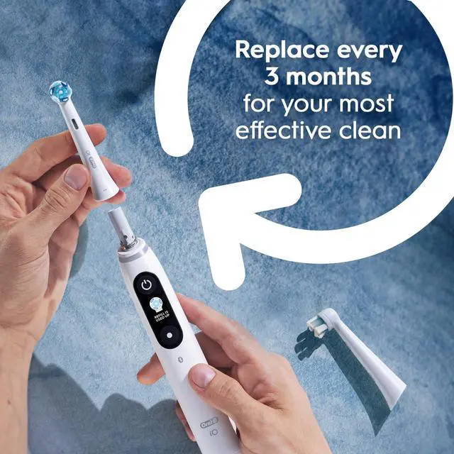 Alt view image 4 of 7 - iO Series Ultimate Clean Electric Toothbrush Replacement Brush Heads for an Oral-B Electric Toothbrush, 4 Count, Black
