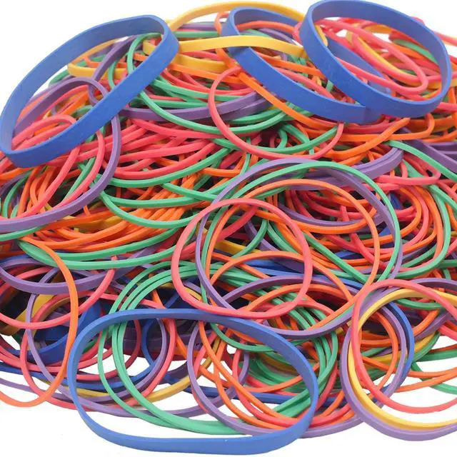Main image of Rubber Bands Assorted Sizes 16,Size18,Size19,Size32,Size33 Size64 | Multicolor Strong Thick Wide Elastic Rubber Bands for Office Supplies School Home