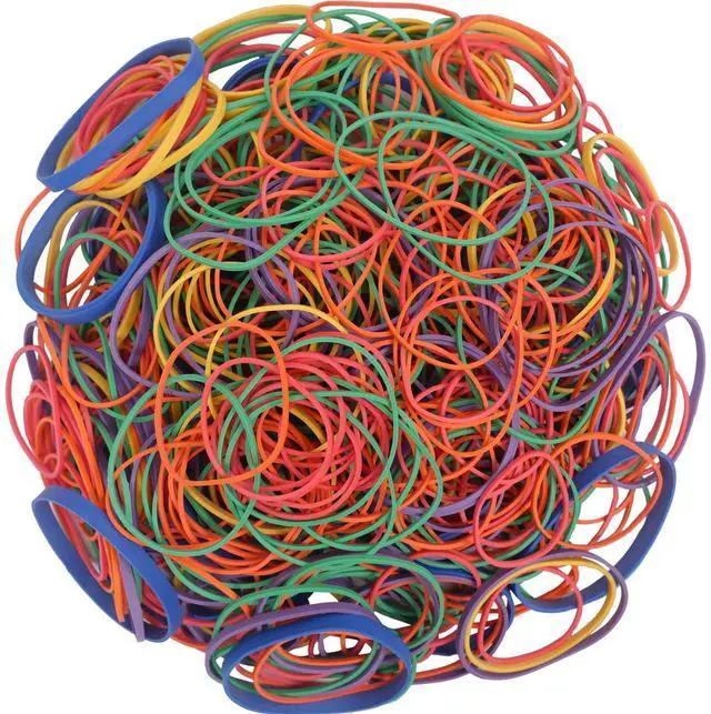 Alt view image 3 of 7 - Rubber Bands Assorted Sizes 16,Size18,Size19,Size32,Size33 Size64 | Multicolor Strong Thick Wide Elastic Rubber Bands for Office Supplies School Home