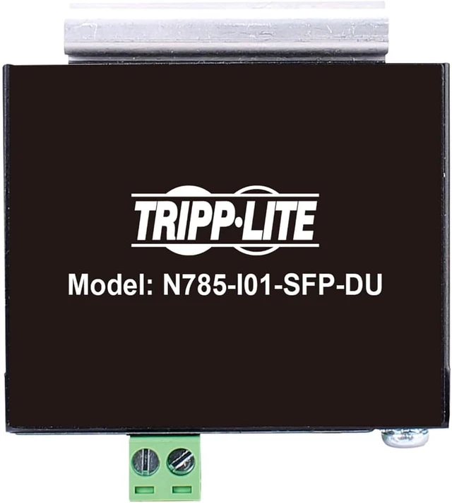 Alt view image 6 of 6 - TRIPP LITE Industrial Heavy-Duty Network Copper Ethernet to Fiber Optic Unmanaged SFP Transceiver Media Converter Extender, SFP to RJ45, 10/100/1000 Mbps, DC Power, 2-Year Warranty (N785-I01-SFP-DU)