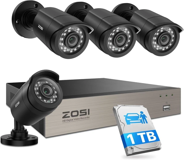 Main image of ZOSI 3K Lite Security Camera System with AI Human Vehicle Detection,H.265+ 8CH HD TVI Video DVR Recorder with 4X HD 1920TVL 1080P Indoor Outdoor Weatherproof CCTV Cameras,Remote Access,1TB Hard Drive