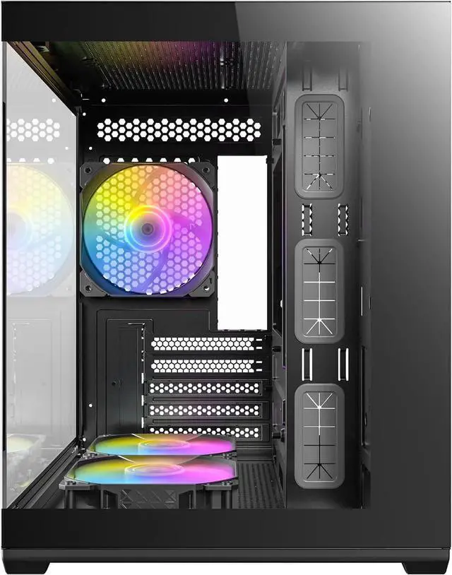 Alt view image 4 of 7 - ANTEC CX60M ARGB PC Case Mini Tower Micro-ATX Black