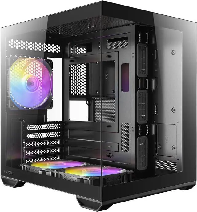 Alt view image 6 of 7 - ANTEC CX60M ARGB PC Case Mini Tower Micro-ATX Black