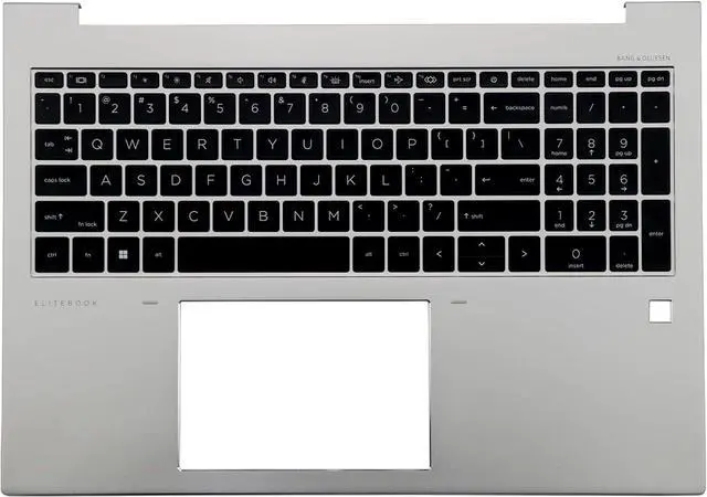 Main image of BestParts Spare Palmrest Top Cover US Backlit Keyboard Compatible with HP EliteBook 860 G9, 860 G10, FPR, P/N: N08145-001