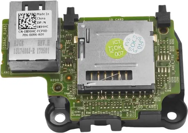 Alt view image 2 of 6 - iDRAC8 Enterprise Remote Management Card Remote Access Port Replacement for DELL R430 R530 T430 Poweredge Server 0X99HC X99HC 0R2PRC R2PRC