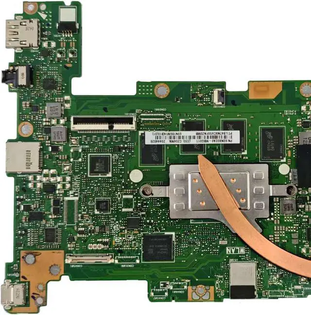 Alt view image 4 of 7 - 60NX02A0-MBG000 Replacement for Asus Chromebook C204 C204E Laptop Motherboard 4GB RAM 32GB Storage Intel N4000 Processor