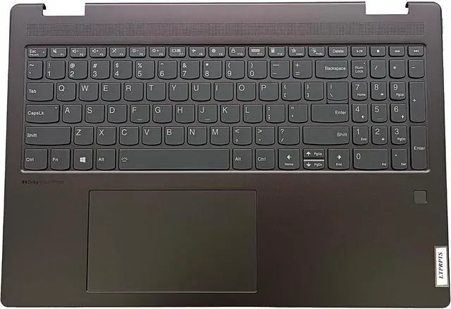 Main image of Replacement Laptop Upper Case Palmrest Backlit Keyboard Touchpad Assembly Part for Lenovo Yoga 7 16IAH7 5CB1J03962 AM2E5000P00 Slate Grey