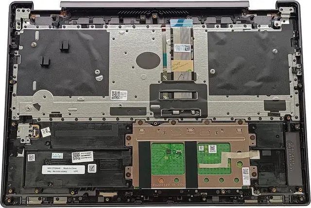 Alt view image 2 of 7 - Replacement Laptop Upper Case Palmrest Backlit Keyboard Touchpad Assembly Part for Lenovo Yoga 7 16IAH7 5CB1J03962 AM2E5000P00 Slate Grey